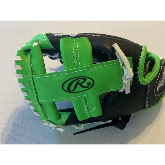 RAWLINGS 9 INCH ( PL90LG)) PLAYERS SERIES - LEFT HAND THROW - GREEN & BLACK - Picture 6 of 6